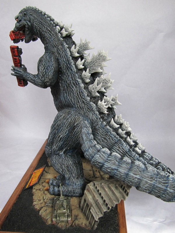 Diorama Godzilla.